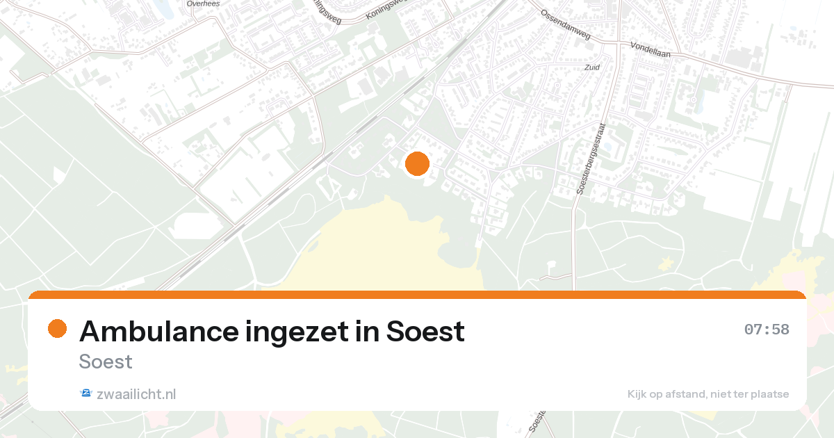 Ambulance ingezet in Soest — 26 aug 2026