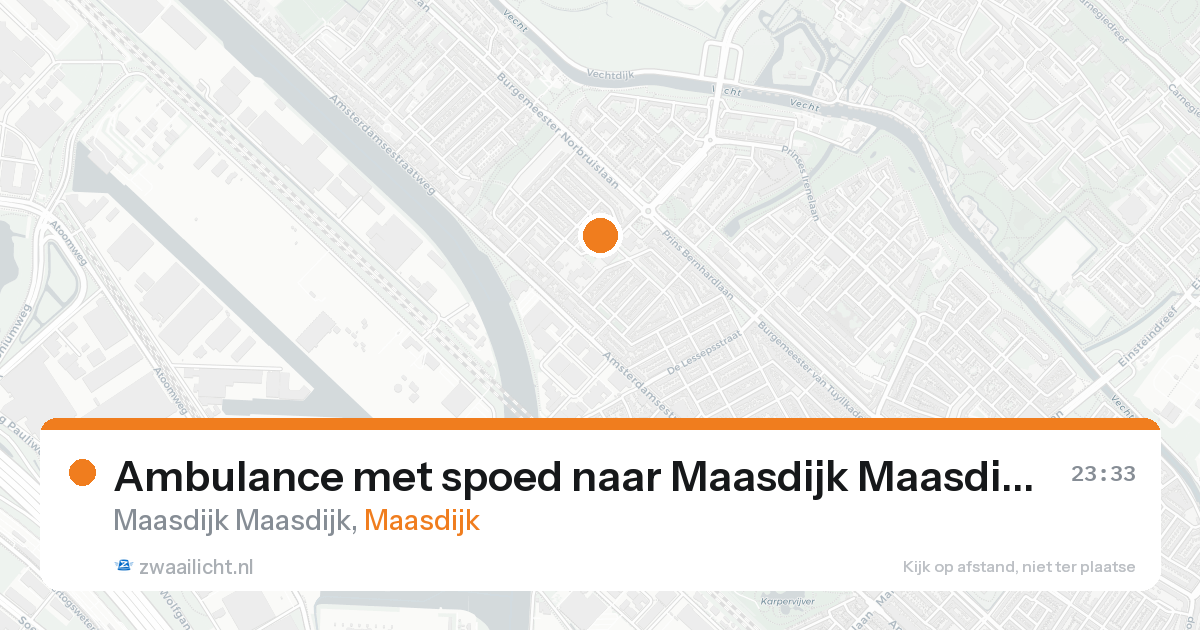 Ambulance met spoed naar Maasdijk Maasdijk in Maasdijk — 30 jan 2026