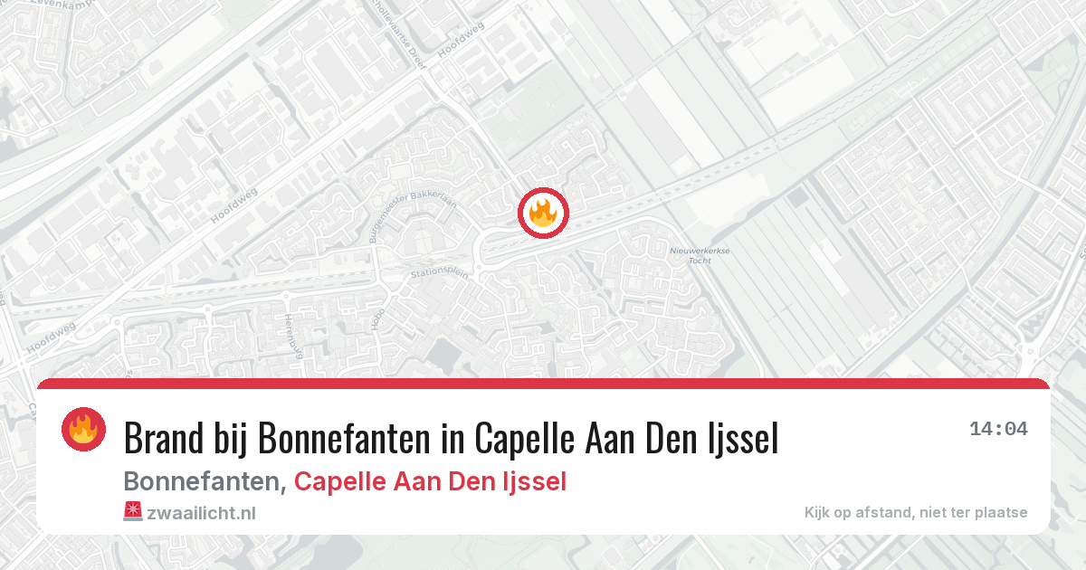 Brand bij Bonnefanten in Capelle Aan Den Ijssel — 30 jul 2026