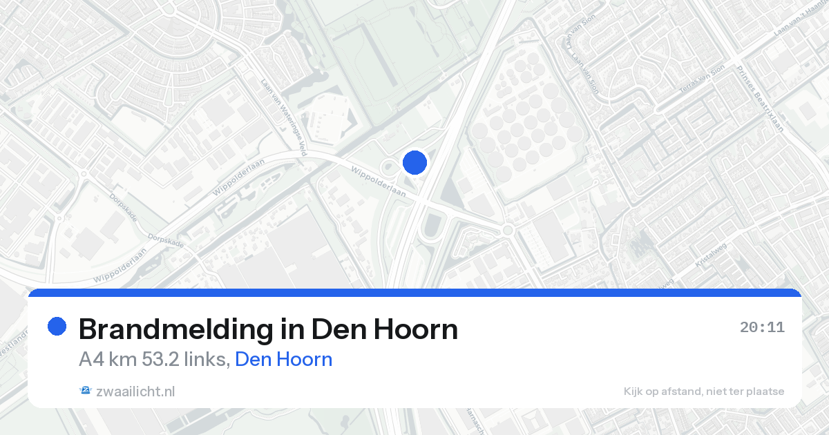 Brandmelding in Den Hoorn — 18 aug 2026