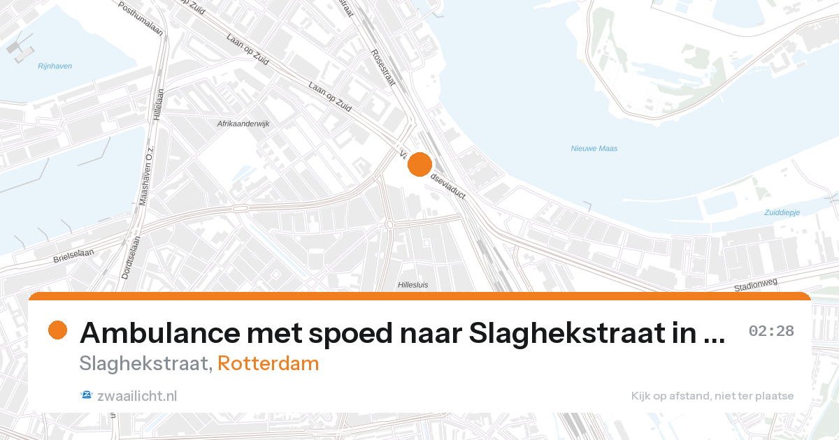 Ambulance met spoed naar Slaghekstraat in Rotterdam — 7 feb 2026