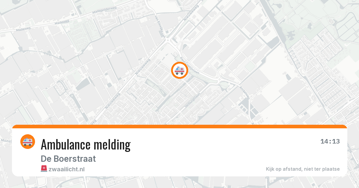 Ambulance melding — 4 mei 2026
