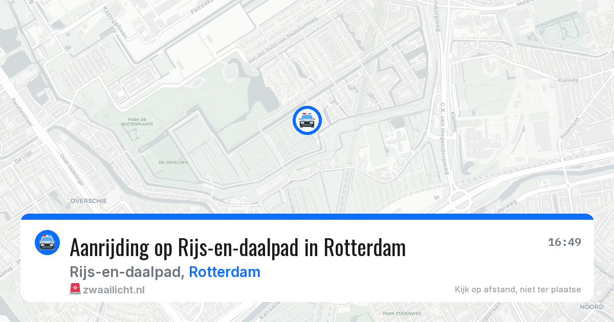 Aanrijding op Rijs-en-daalpad in Rotterdam — 1 jun 2026