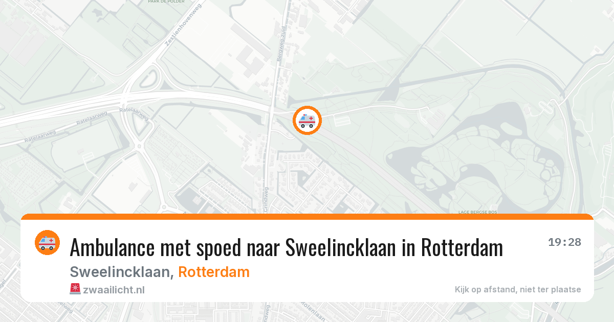 Ambulance met spoed naar Sweelincklaan in Rotterdam — 12 jun 2026
