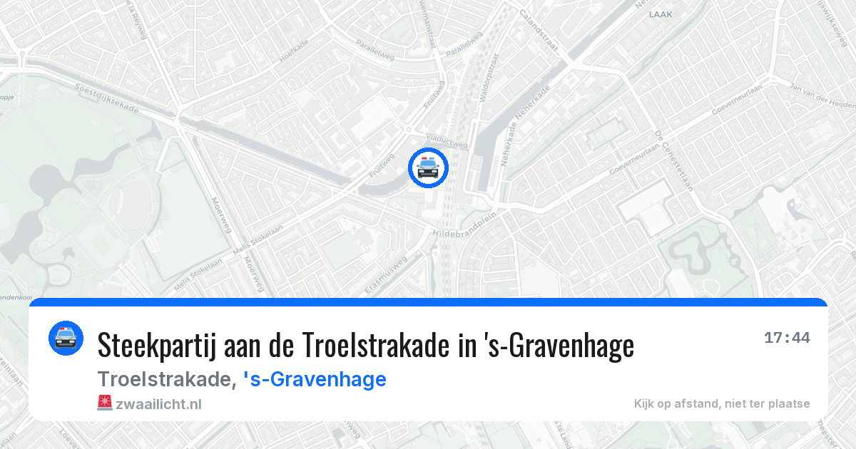 Steekpartij aan de Troelstrakade in 's-Gravenhage — 11 jun 2026