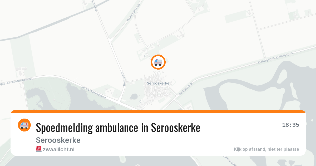 Spoedmelding ambulance in Serooskerke — 5 aug 2026