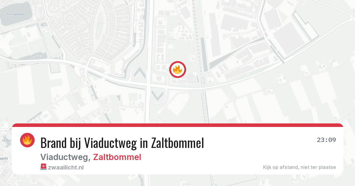 Brand bij Viaductweg in Zaltbommel — 2 mei 2026