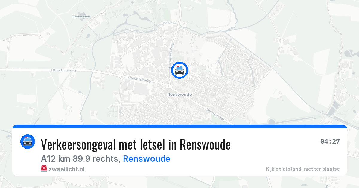 Verkeersongeval met letsel in Renswoude — 10 mei 2026
