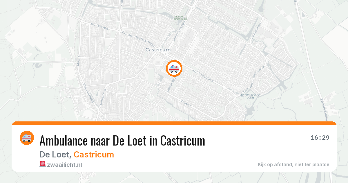 Ambulance naar De Loet in Castricum — 20 jun 2026
