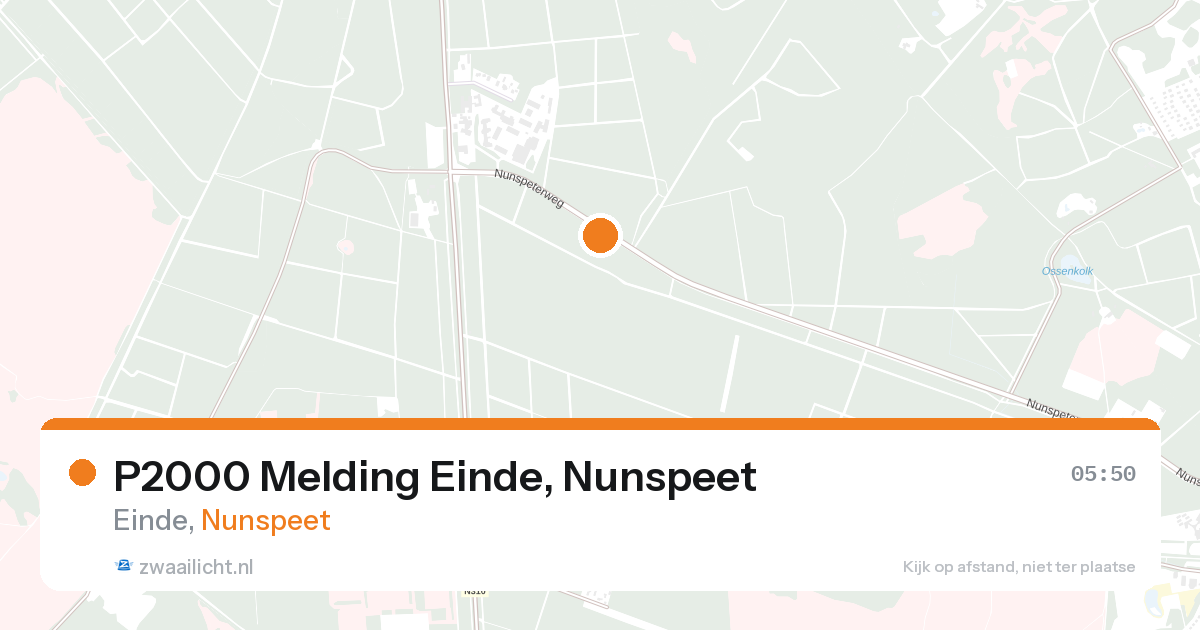 P2000 Melding Einde, Nunspeet — 7 feb 2026