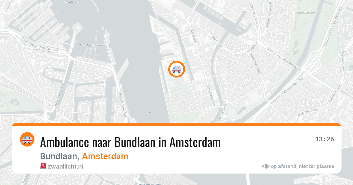 Ambulance naar Bundlaan in Amsterdam — 6 jul 2026