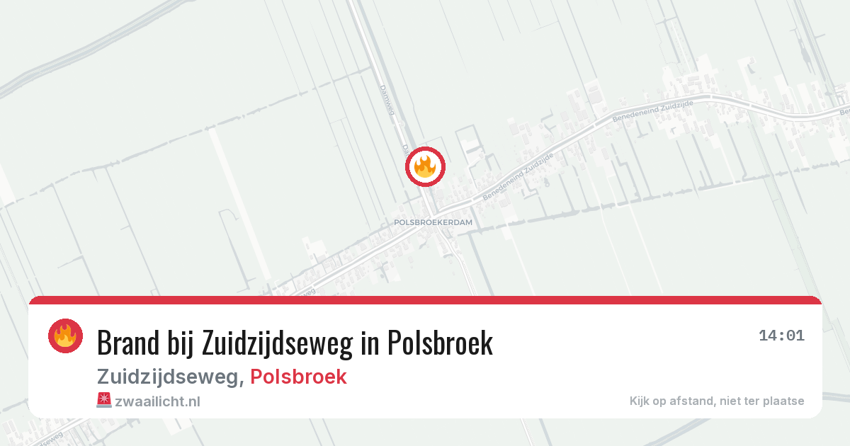 Brand bij Zuidzijdseweg in Polsbroek — 31 mrt 2026