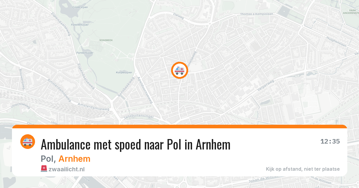 Ambulance met spoed naar Pol in Arnhem — 21 jun 2026