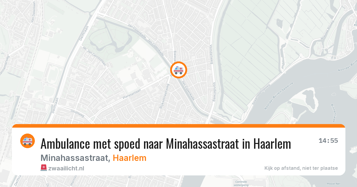 Ambulance met spoed naar Minahassastraat in Haarlem — 29 jul 2026