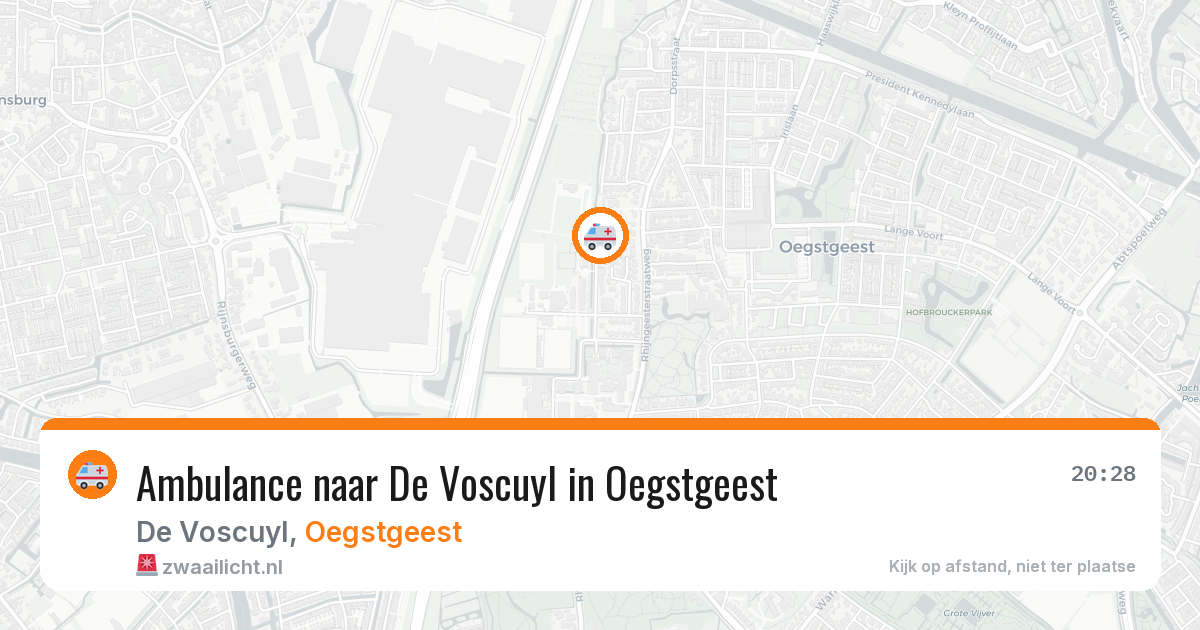Ambulance naar De Voscuyl in Oegstgeest — 29 jan 2026
