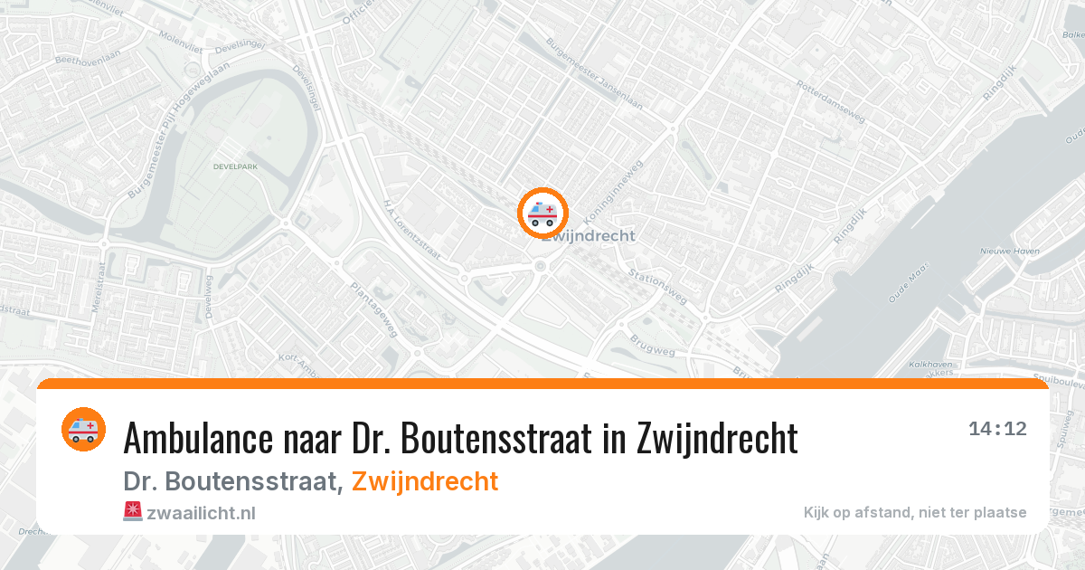Ambulance naar Dr. Boutensstraat in Zwijndrecht — 27 mei 2026