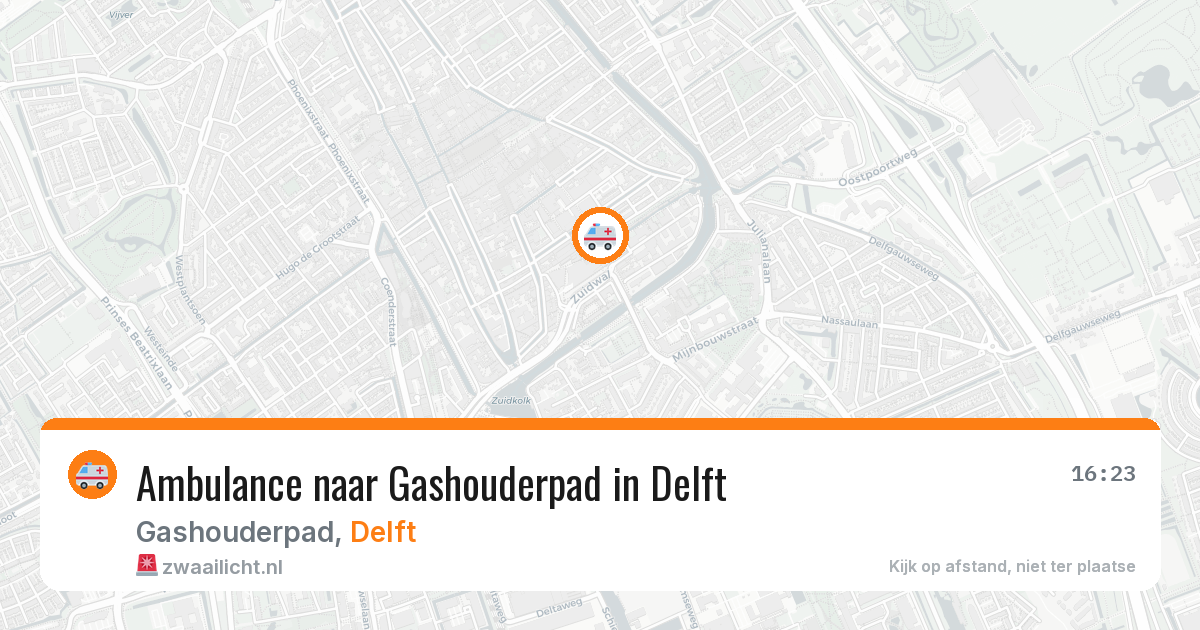 Ambulance naar Gashouderpad in Delft — 7 jul 2026
