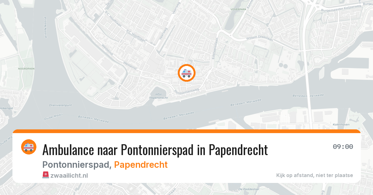 Ambulance naar Pontonnierspad in Papendrecht — 10 jul 2026