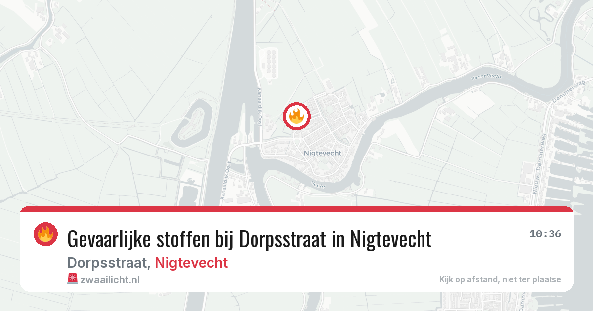 Gevaarlijke stoffen bij Dorpsstraat in Nigtevecht — 23 apr 2026