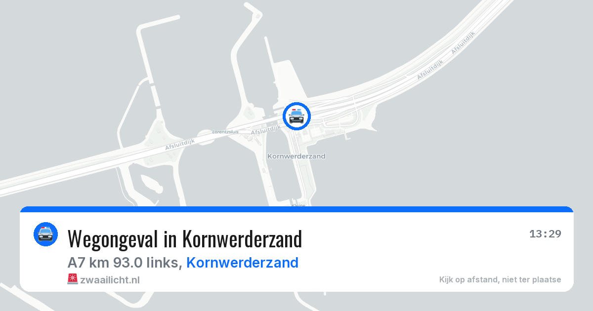Wegongeval in Kornwerderzand — 25 mei 2026