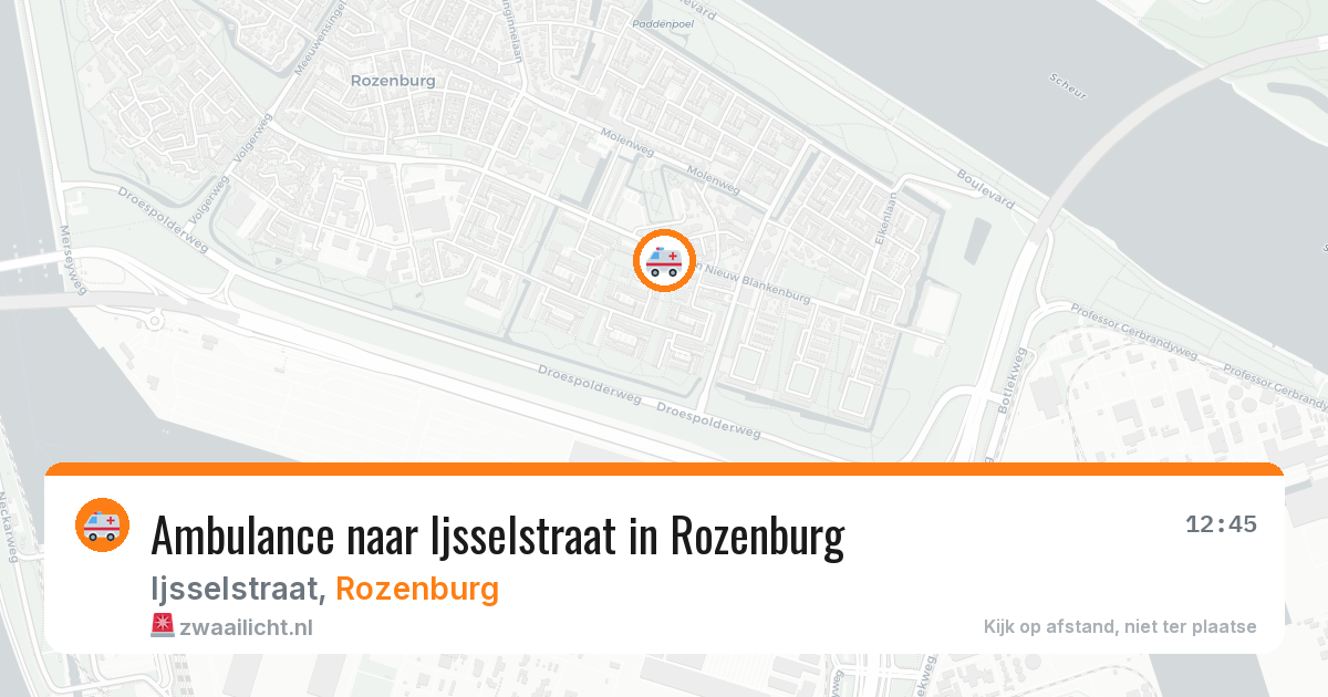 Ambulance naar Ijsselstraat in Rozenburg — 8 feb 2026