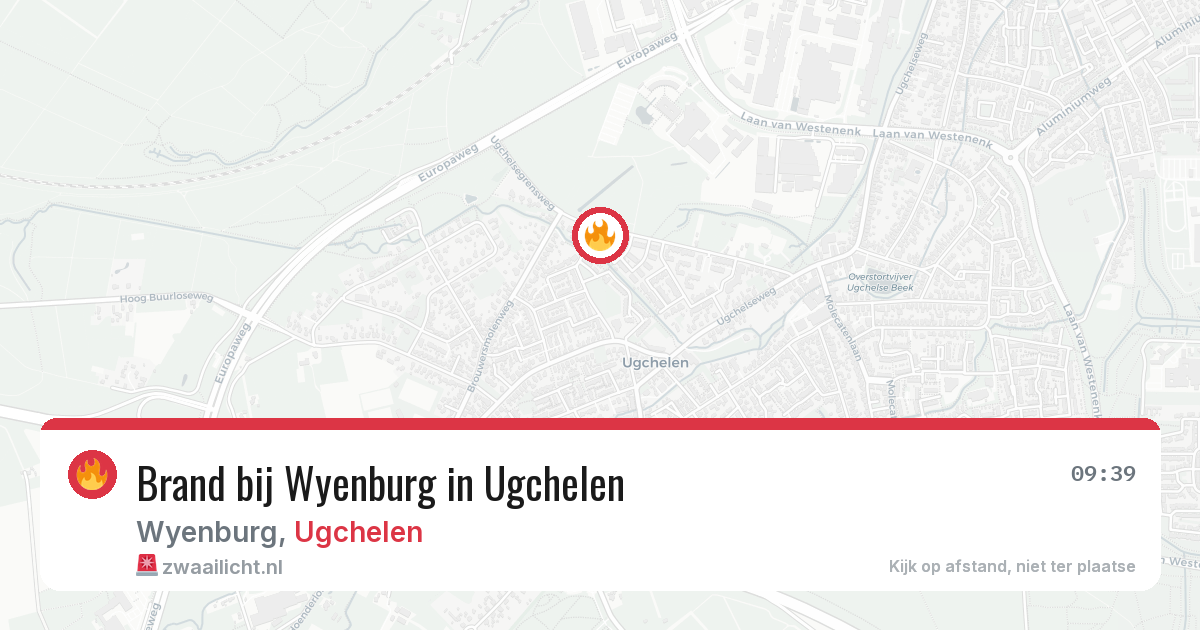 Brand bij Wyenburg in Ugchelen — 13 apr 2026