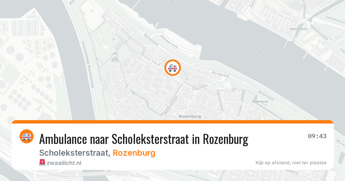 Ambulance naar Scholeksterstraat in Rozenburg — 12 aug 2026
