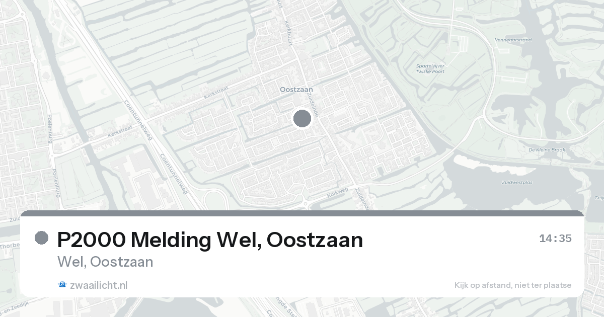 P2000 Melding Wel, Oostzaan — 21 aug 2026