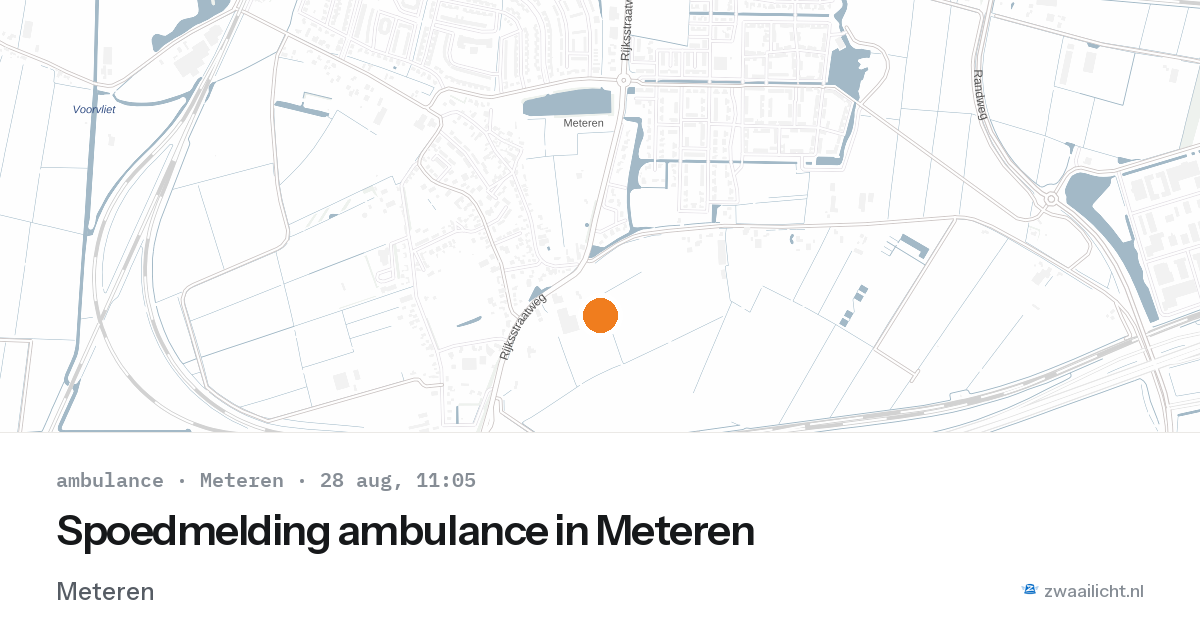 Spoedmelding ambulance in Meteren — 28 aug 2026