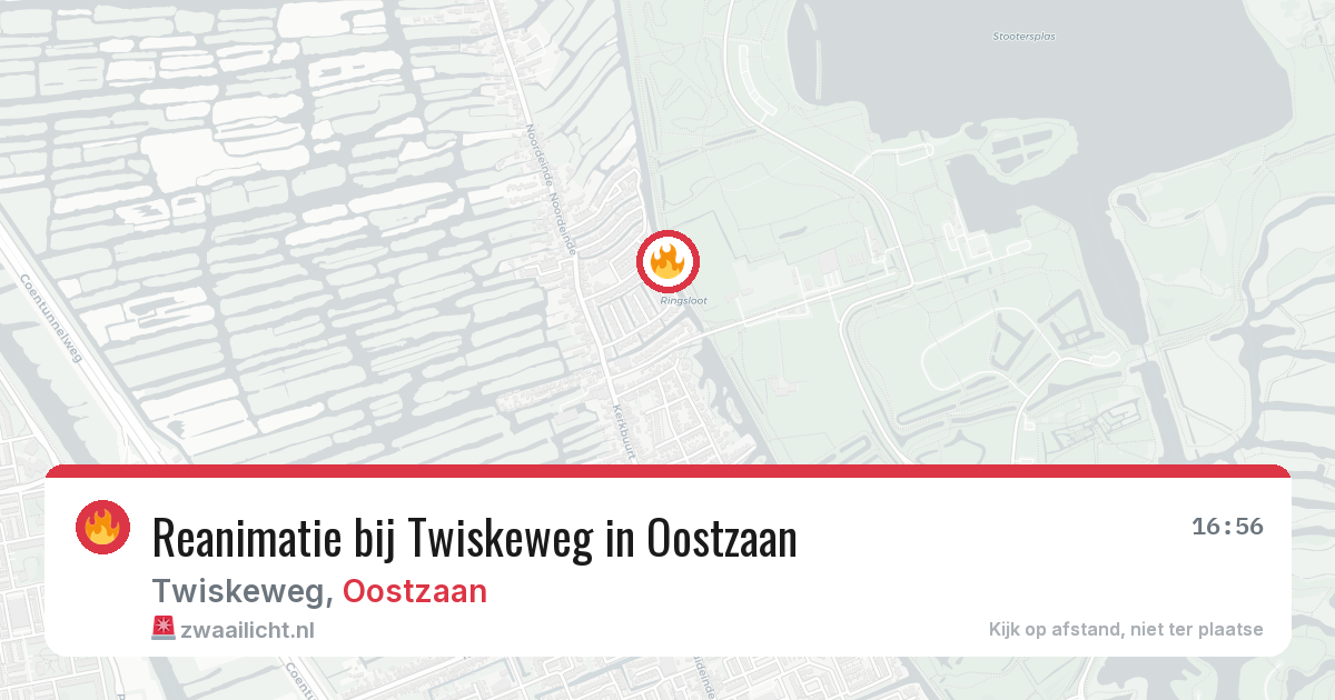 Reanimatie bij Twiskeweg in Oostzaan — 10 mei 2026