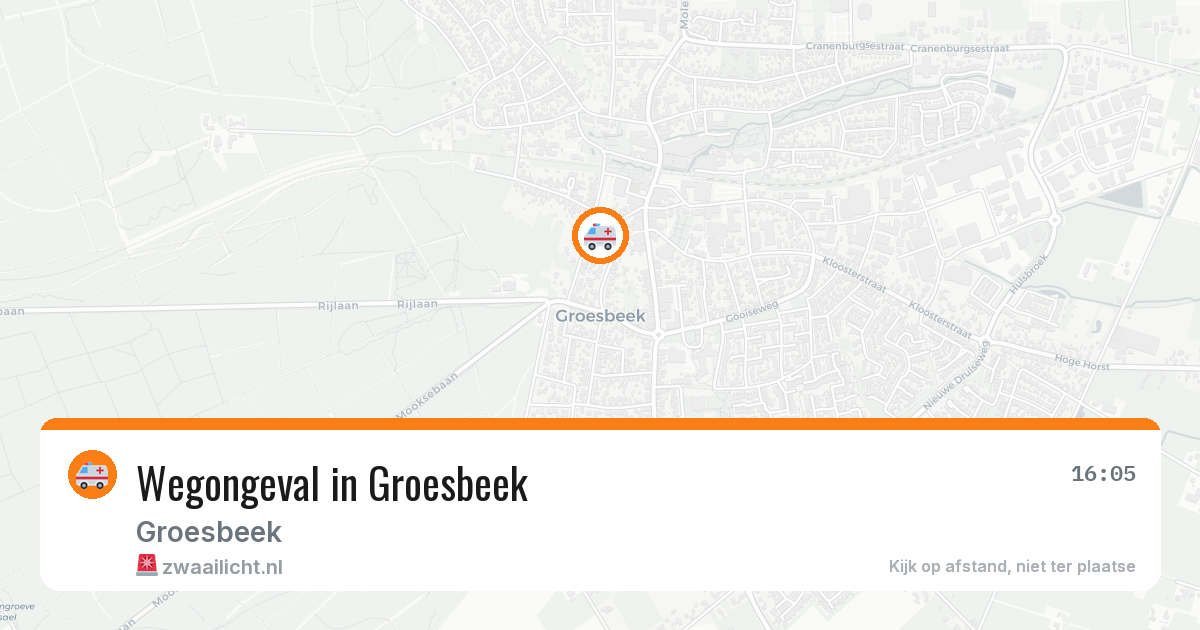 Wegongeval in Groesbeek — 12 jun 2026