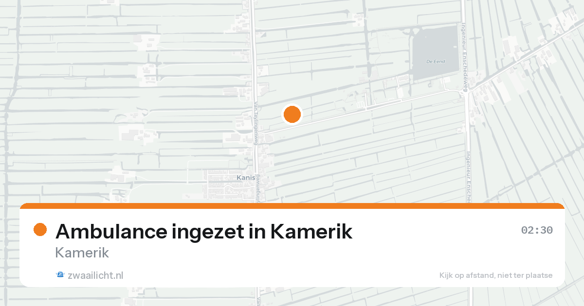 Ambulance ingezet in Kamerik — 26 aug 2026