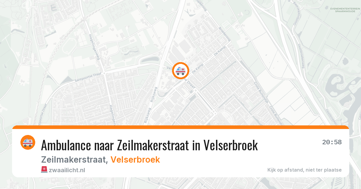Ambulance naar Zeilmakerstraat in Velserbroek — 21 apr 2026