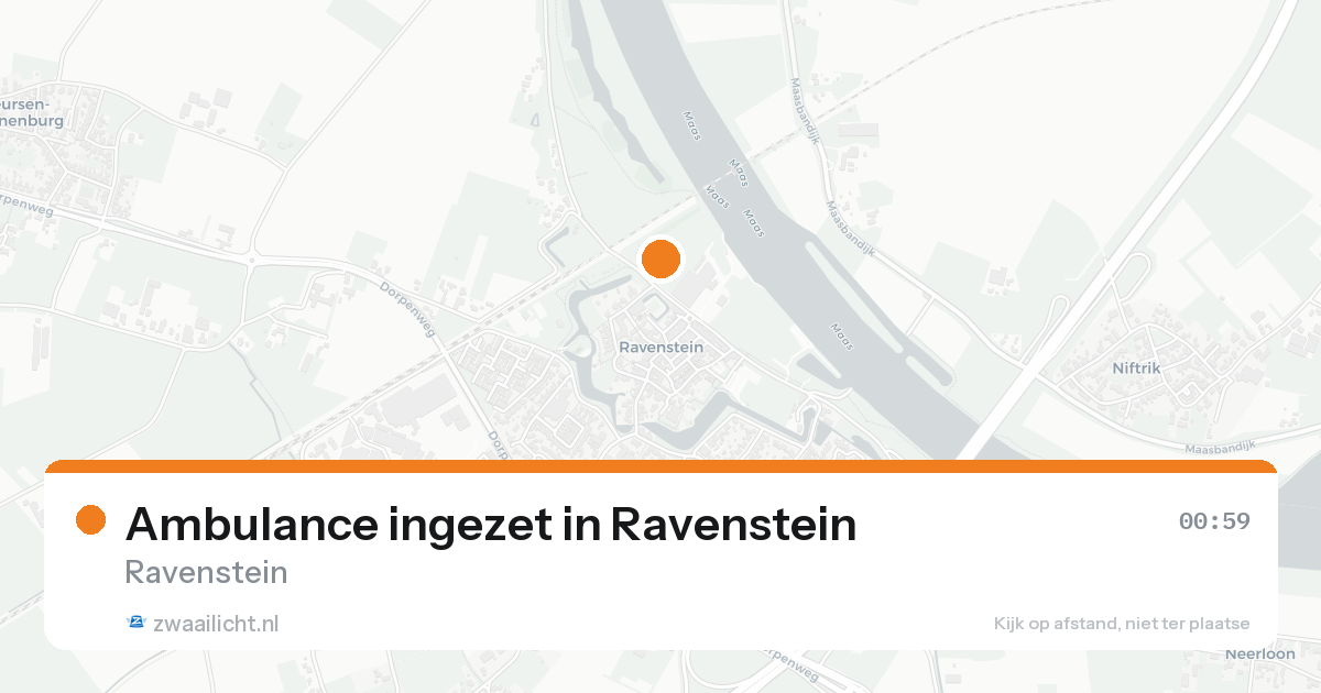 Ambulance ingezet in Ravenstein — 30 jan 2026