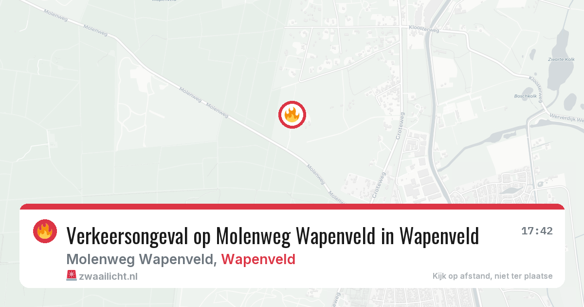 Verkeersongeval op Molenweg Wapenveld in Wapenveld — 2 jul 2026