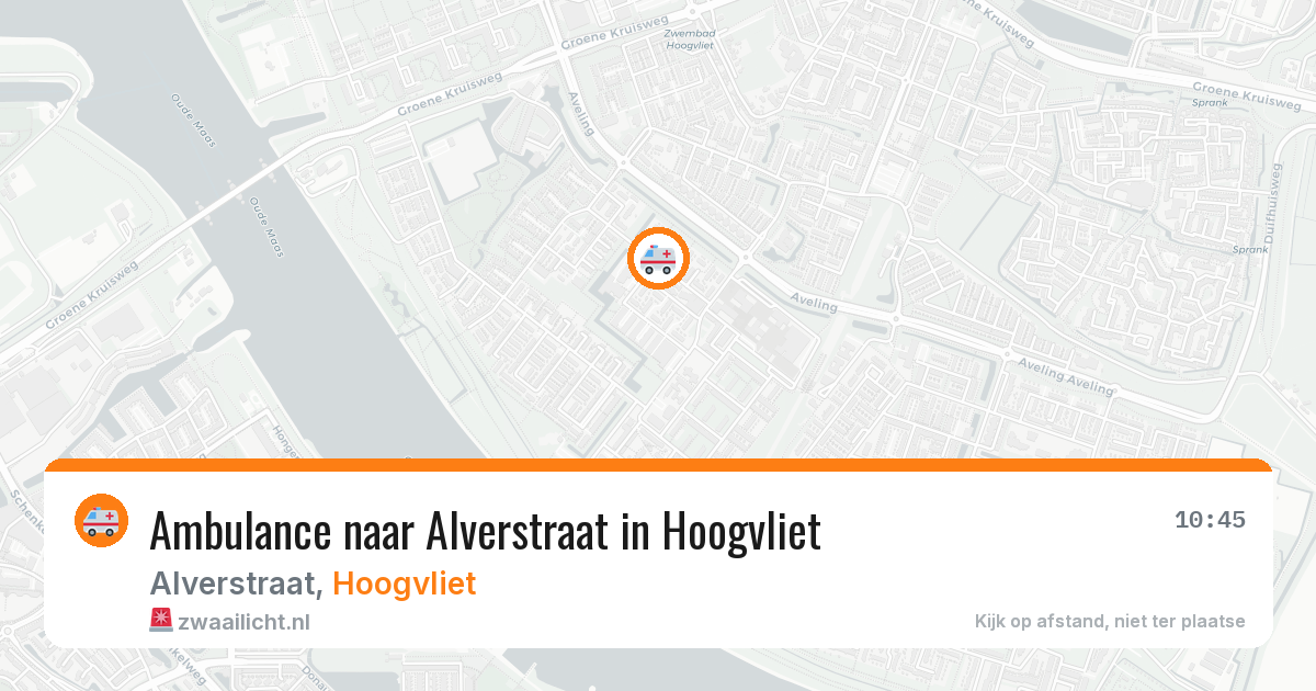 Ambulance naar Alverstraat in Hoogvliet — 7 apr 2026
