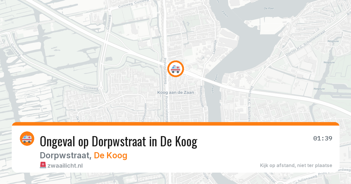 Ongeval op Dorpwstraat in De Koog — 26 jun 2026