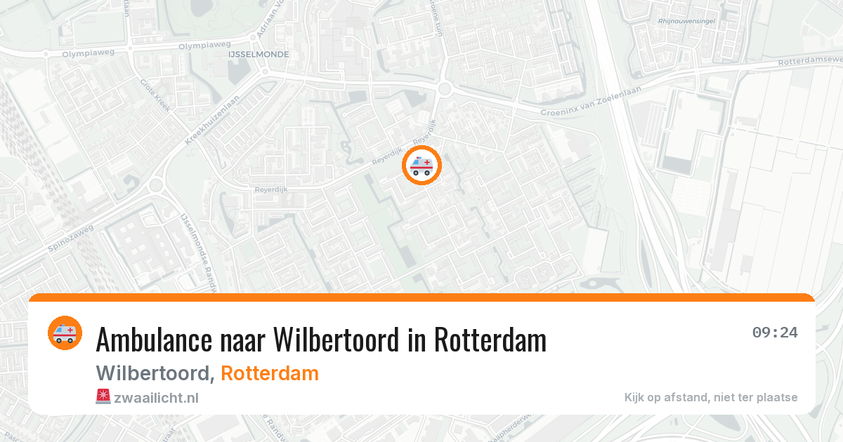 Ambulance naar Wilbertoord in Rotterdam — 20 jun 2026