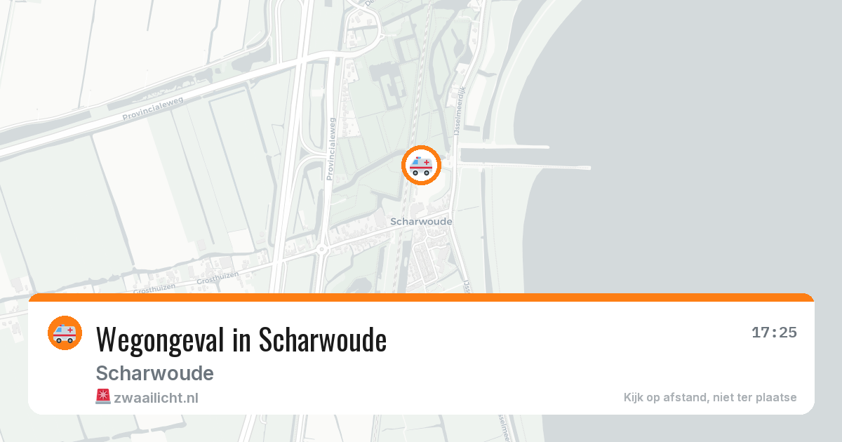 Wegongeval in Scharwoude — 18 apr 2026