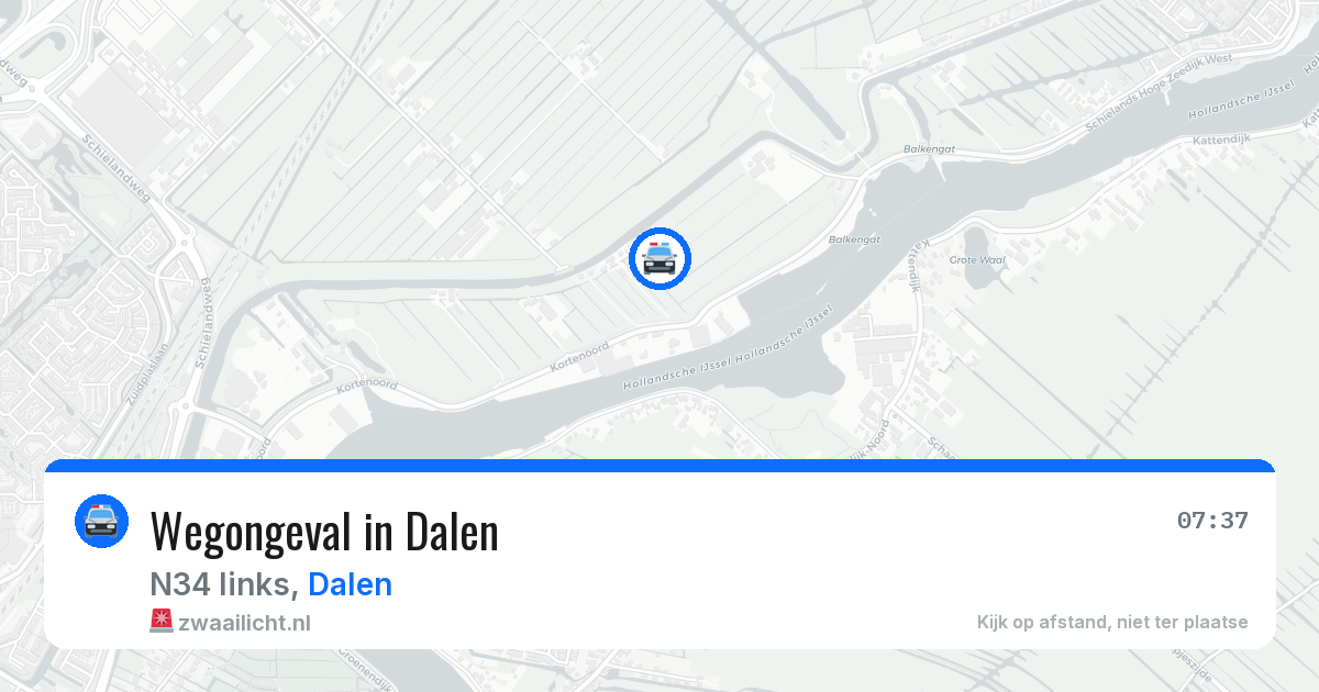 Wegongeval in Dalen — 22 jan 2026