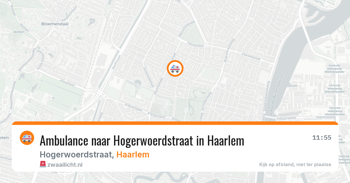 Ambulance naar Hogerwoerdstraat in Haarlem — 5 jul 2026