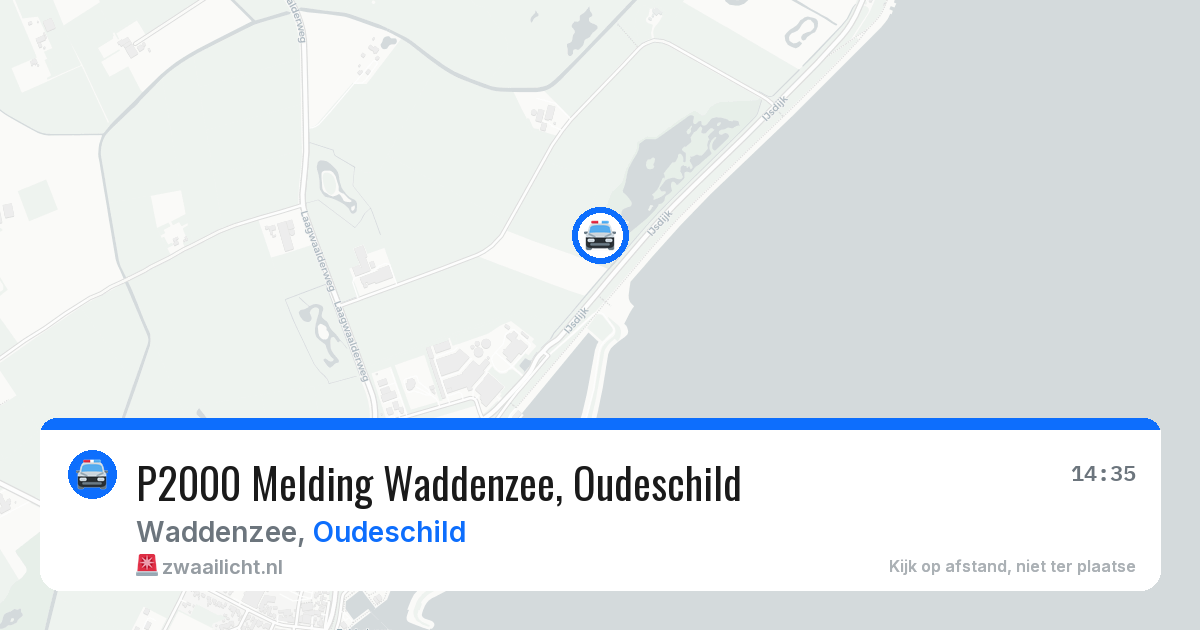 P2000 Melding Waddenzee, Oudeschild — 17 mrt 2026