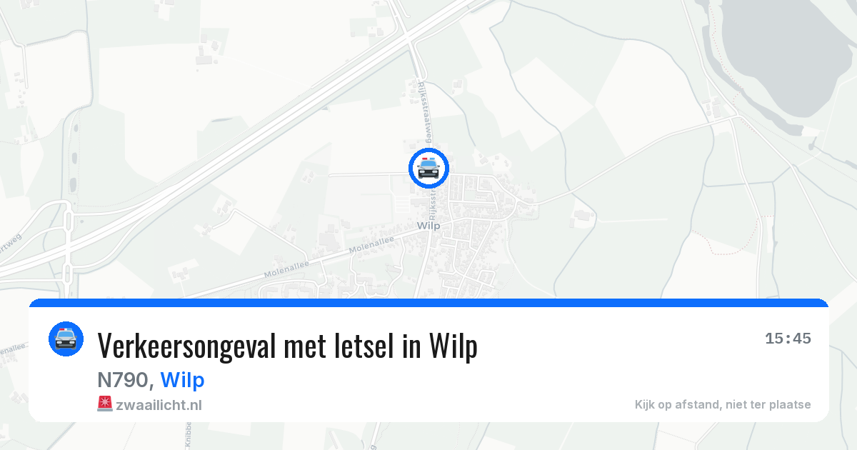 Verkeersongeval met letsel in Wilp — 2 aug 2026