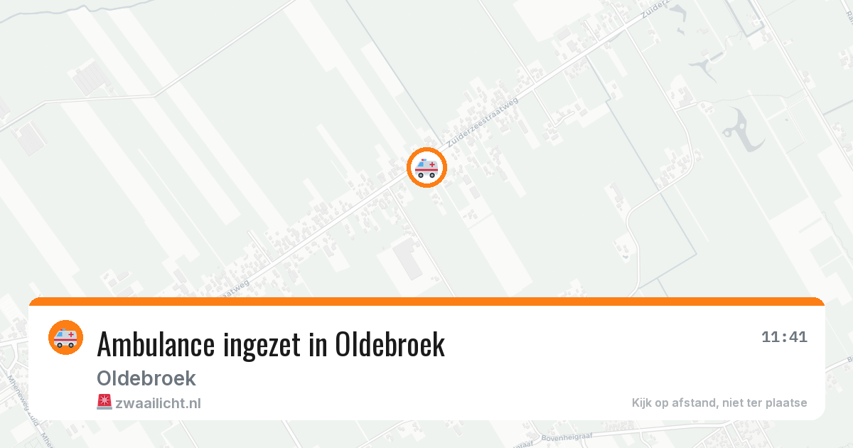 Ambulance ingezet in Oldebroek — 12 aug 2026