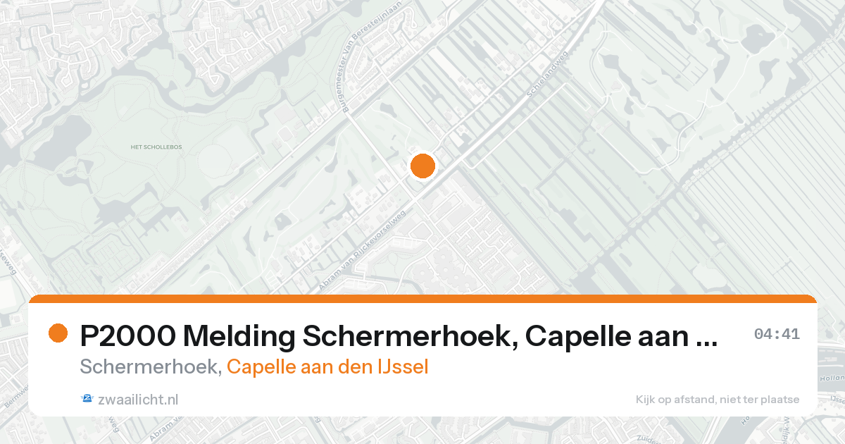 P2000 Melding Schermerhoek, Capelle aan den IJssel — 31 jan 2026