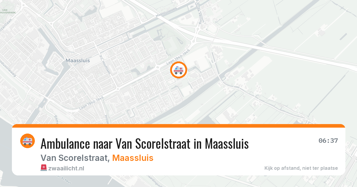 Ambulance naar Van Scorelstraat in Maassluis — 20 mei 2026