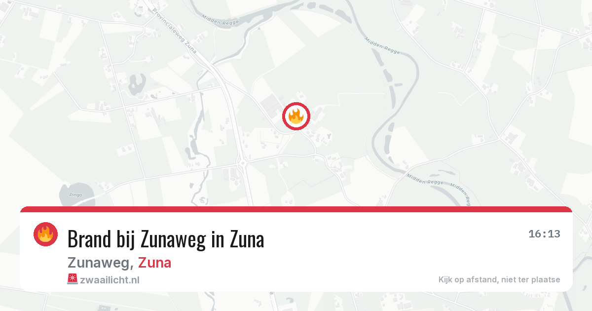 Brand bij Zunaweg in Zuna — 5 aug 2026