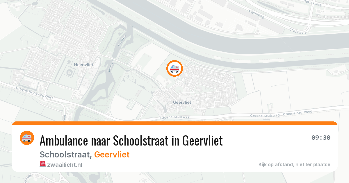Ambulance naar Schoolstraat in Geervliet — 29 jul 2026