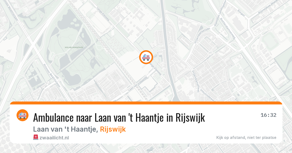Ambulance naar Laan van 't Haantje in Rijswijk — 16 jun 2026