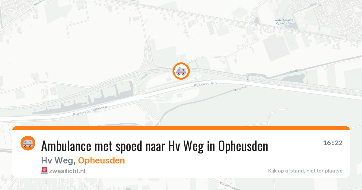 Ambulance met spoed naar Hv Weg in Opheusden — 28 jun 2026
